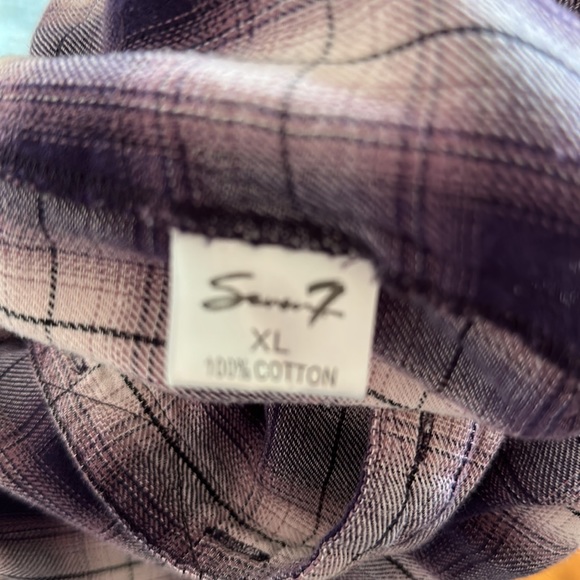 Seven 7 plaid button down shirt - Picture 8 of 8